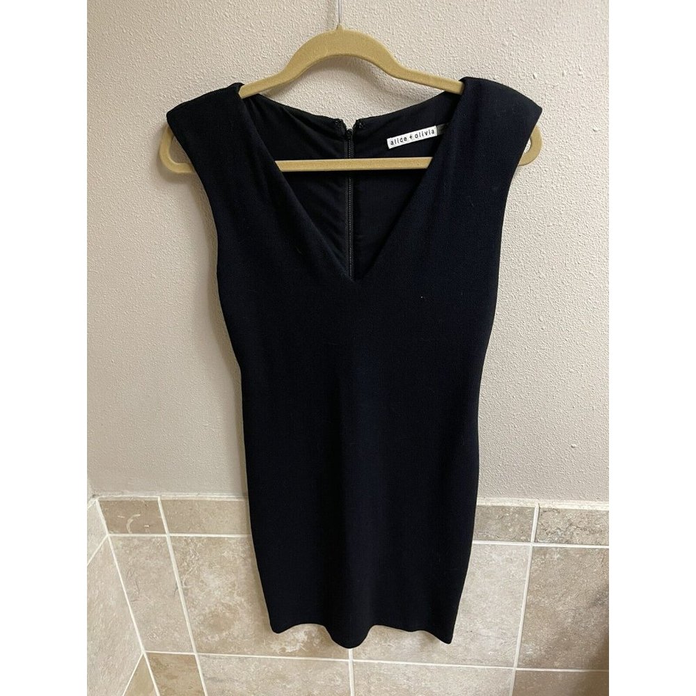 Alice + Olivia Black Dress Bodycon size 6